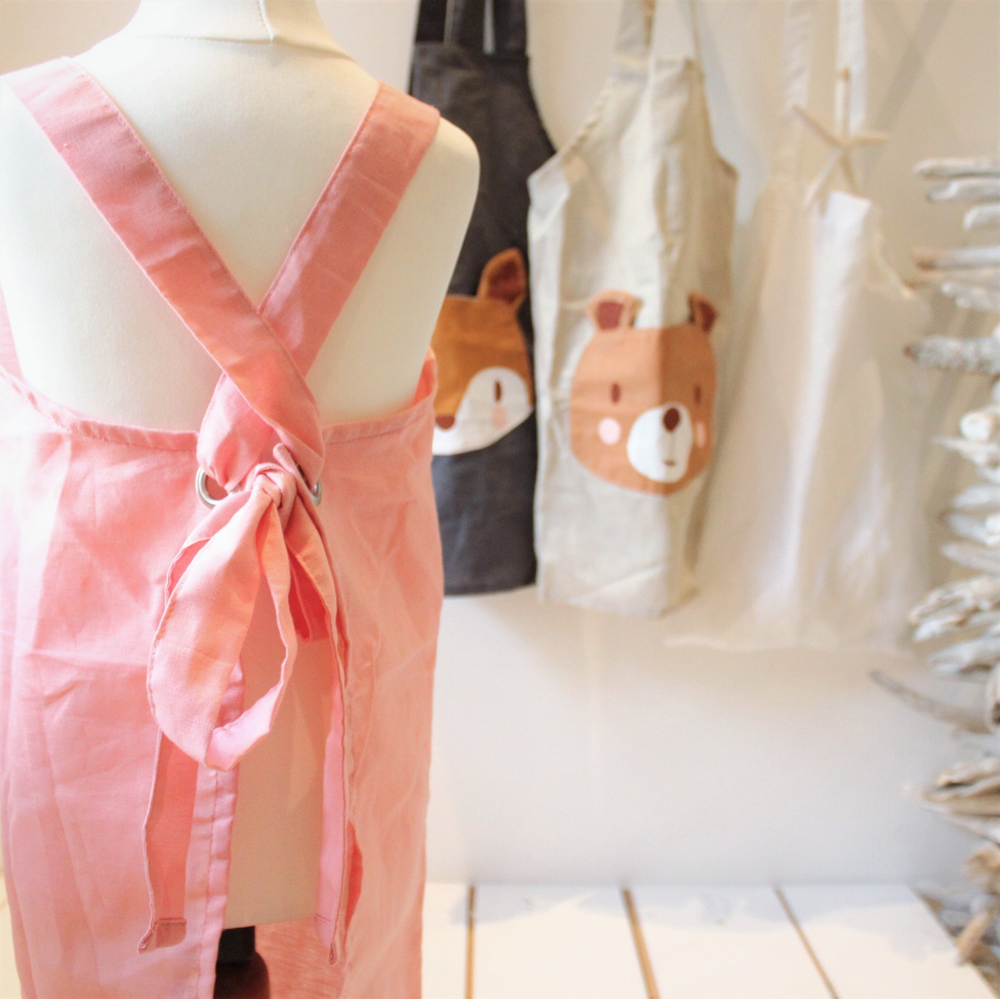 Fox Linen Apron