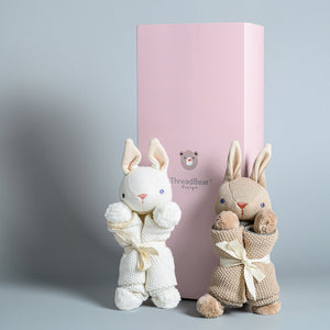Organic Baby Comforter 2 Pack Set + Gift Box