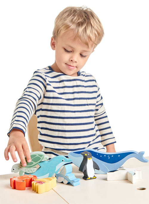 10 Coastal Creatures Shelf Set